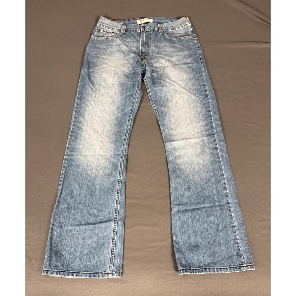 Levi's 527 Low Boot Cut Jeans Men 34x32 Light Wash Excellent Denim Pants